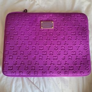 Marc jacobs purple laptop case